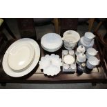 A quantity of various china to include serving pla