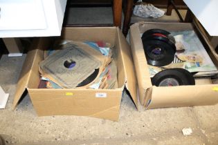 Two boxes of various records