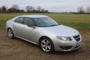 Saab 95 TiD4 2L diesel manual saloon. Registration X666 PMS (included in sale). Date of first