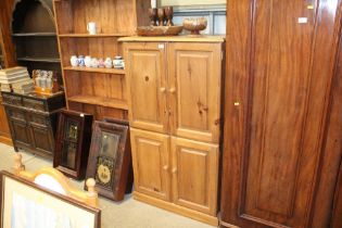 A pine TV cabinet