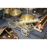 A brass model canon