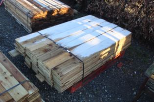 A quantity of sawn lengths of timber. This lot is