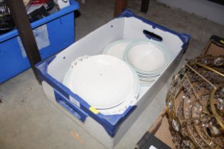 A small quantity of Johnson Bros. dinnerware