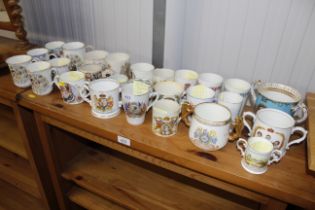 A quantity of commemorative and other teaware some