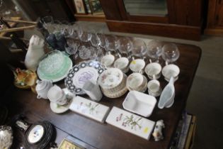 A quantity of table glassware, a quantity of Royal