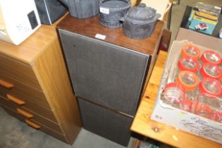 A pair of vintage speakers