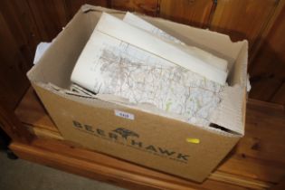 A quantity of assorted maps, some WWII issue