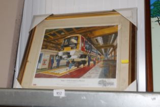 A framed as new railway picture of 'York - A Netwo