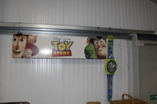 An advertisement banner for Disney 'Toy Story' and