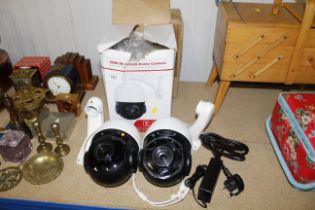 Two CCTV dome cameras with original boxes