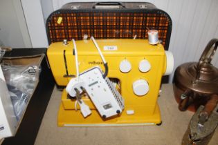 A Prinzess electric sewing machine in case