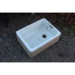 A butler style ceramic sink