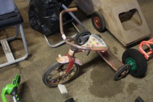 A child's tricycle