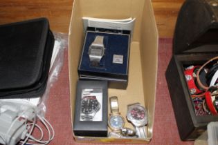 A boxed Seiko digital wristwatch with instruction