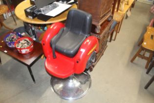 A child's barbers chair