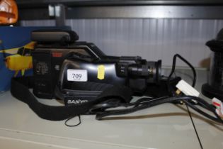 A Sanyo VM-V6P digital camcorder with charger