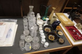 A quantity of various china and table glassware to