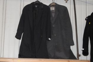 A mens Aquascutum coat together with a ladies Libe