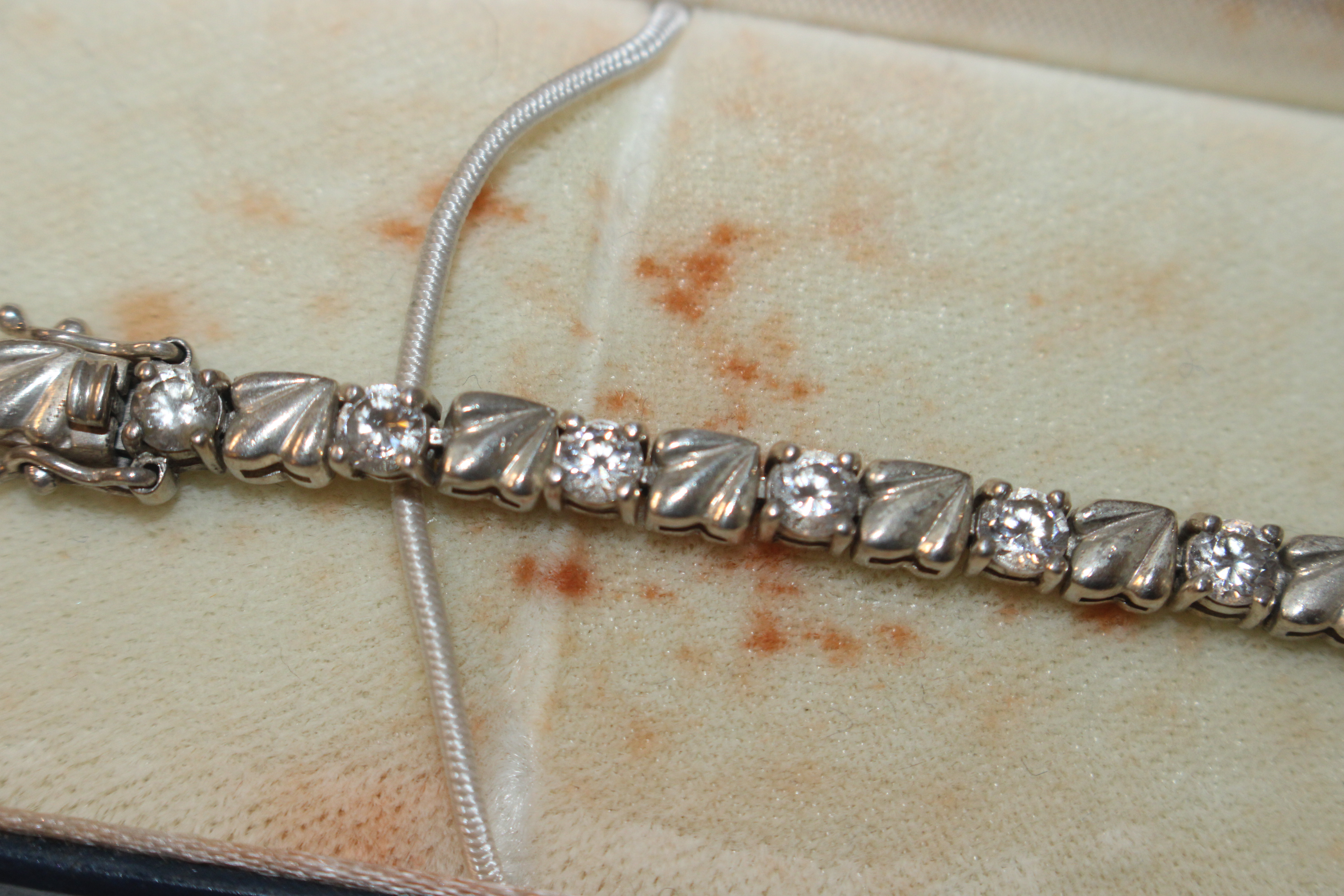 A hallmark sterling silver and cubic zirconia tenn - Image 2 of 3