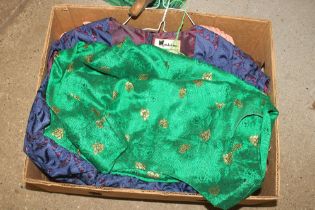 A box of six vintage dresses