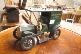 A AT Gillibrand and Sons model tinplate car