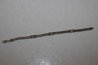 An Italian sterling silver rope twist bracelet