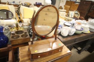A 19th Century swing frame boxwood strung mirror r