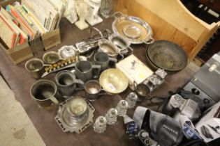 A quantity of various silver platedware