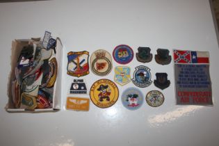 A box of US Airforce cloth badges