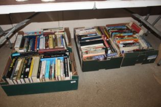 Four boxes of various books