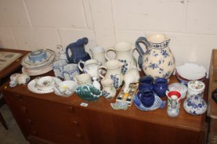 A quantity of various china to include Wedgwood, H