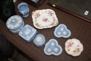 A collection of Wedgwood Jasperware and two Royal