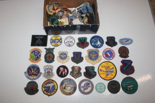 A box of US Airforce cloth badges