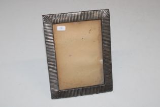 A silver photo frame
