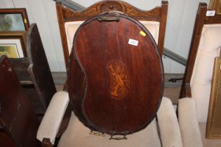 Two 19th Century mahogany twin handled trays AF