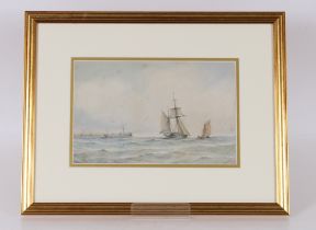 Richmond Markes watercolour study 'Sailing Vessels