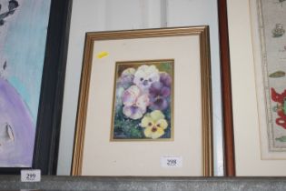 James J Allen, framed and glazed oil depicting win