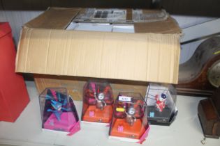 A collection of boxed 2012 Olympic Wenlock figures