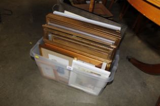 A box of pictures and prints