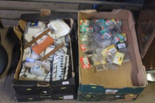 Four boxes containing various electrical items inc