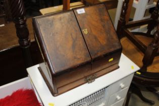 A 19th Century mahogany stationary box