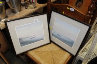 Peter Tongs, two pencil signed prints entitled "Re