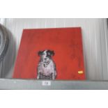 A print on canvas entitled 'Small Dog'