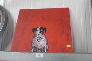 A print on canvas entitled 'Small Dog'