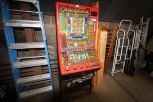 A Cash Raider slot machine (sold as a collectors i