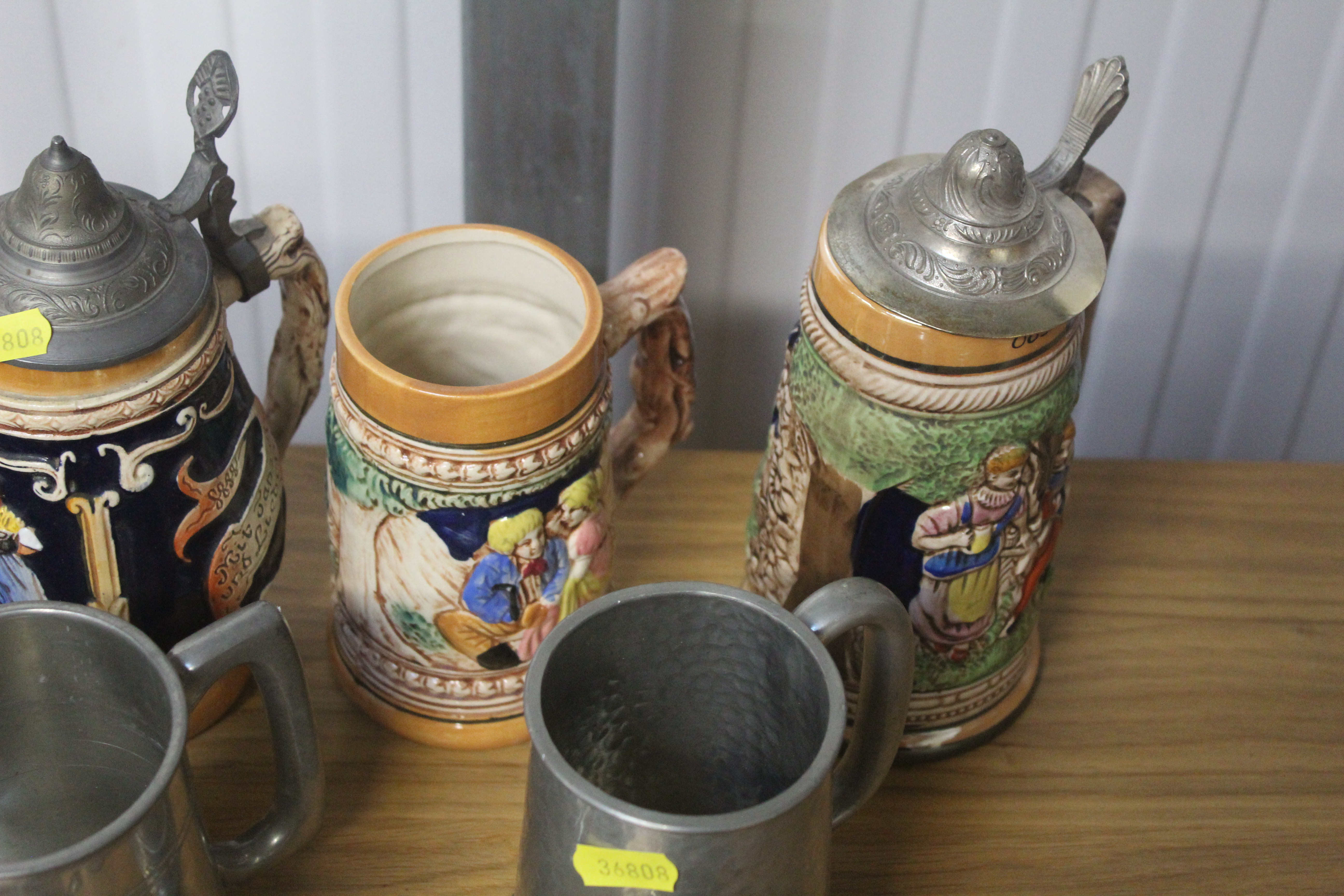 A collection of beer steins and pewter tankards - Image 3 of 4