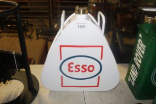 A painted fuel can for Esso with lid (217)