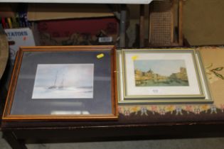Three framed and glazed prints
