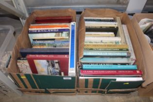 Two boxes of hardback books