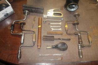 A quantity of various hand tools to include staple